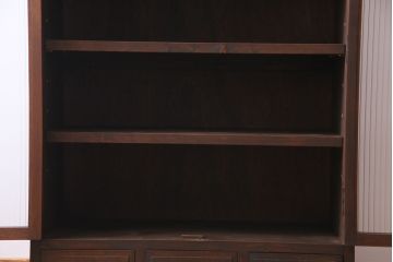 ラフジュ工房オリジナル　古いパーツを利用したレトロなブックケース(本箱、キャビネット、収納棚)
