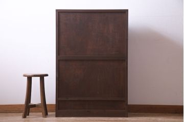 ラフジュ工房オリジナル　古いパーツを利用したレトロなブックケース(本箱、キャビネット、収納棚)