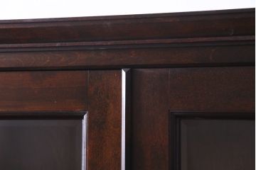 中古　松本民芸家具　重H型ボールフットビューロー(ビューローブックケース、ライティングビューロー)