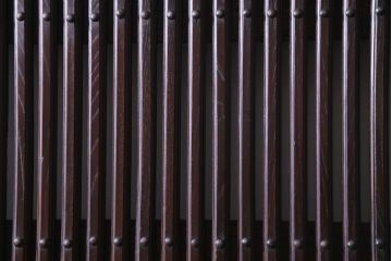 和製アンティーク　明治期　欅の杢目や風合いが美しい富山蔵戸(建具、引き戸、玄関戸)