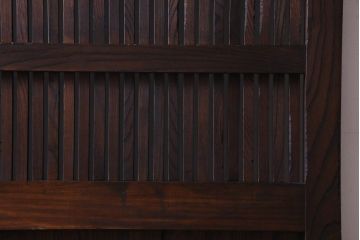 和製アンティーク　明治期　欅の杢目や風合いが美しい富山蔵戸(建具、引き戸、玄関戸)