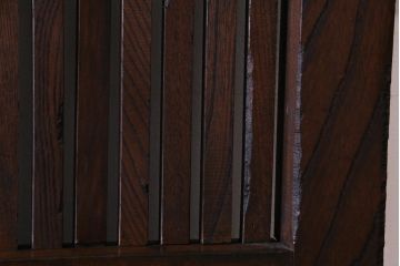 和製アンティーク　明治期　欅の杢目や風合いが美しい富山蔵戸(建具、引き戸、玄関戸)