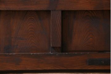 和製アンティーク　明治期　欅の杢目や風合いが美しい富山蔵戸(建具、引き戸、玄関戸)
