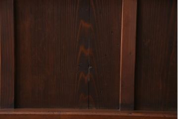 和製アンティーク　大正昭和初期　ヒノキ材の木肌と格子が上品な雰囲気を醸し出す蔵戸(建具、引き戸、玄関戸)