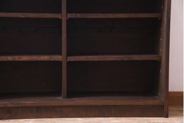 リメイク家具　ダイヤガラス入り　古い建具を使ったレトロな雰囲気あふれるガラス戸棚(収納棚、サイドボード)