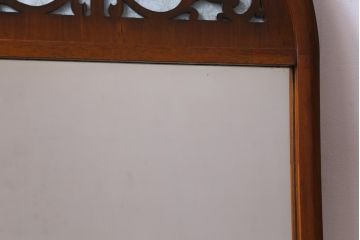 アンティーク雑貨　和製アンティーク　大正ロマン香るデザインが上品な印象与えるミラー(壁掛けミラー、鏡、姿見)
