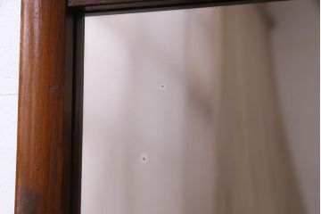 アンティーク雑貨　和製アンティーク　大正ロマン香るデザインが上品な印象与えるミラー(壁掛けミラー、鏡、姿見)(1)