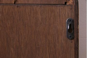 アンティーク雑貨　和製アンティーク　大正ロマン香るデザインが上品な印象与えるミラー(壁掛けミラー、鏡、姿見)(2)