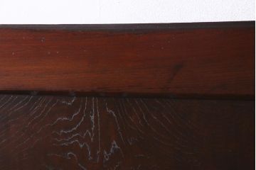 和製アンティーク　明治期　欅一枚板　漆塗りが上品な印象与える蔵戸(建具、引き戸、玄関戸)