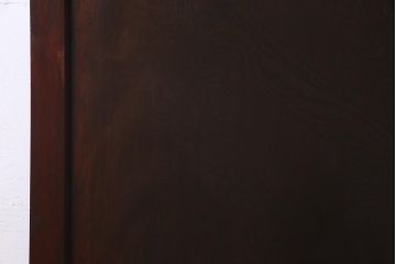 和製アンティーク　明治期　欅一枚板　漆塗りが上品な印象与える蔵戸(建具、引き戸、玄関戸)