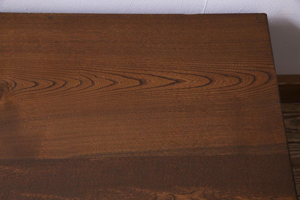 レトロ家具　昭和初期　栓材　レトロな雰囲気がお洒落な文机(座卓、作業台)