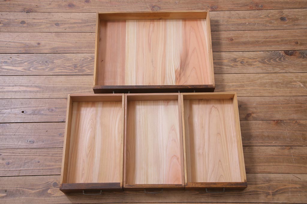 レトロ家具　昭和初期　栓材　レトロで温かみのある文机(片袖机)