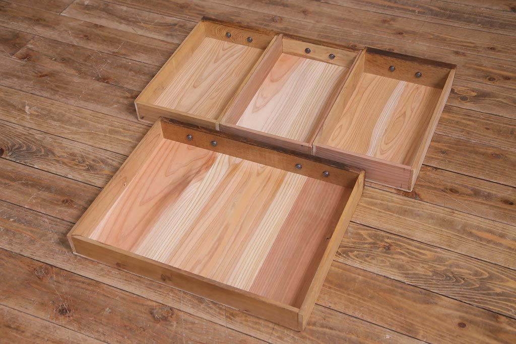 レトロ家具　昭和初期　栓材　レトロで温かみのある文机(片袖机)