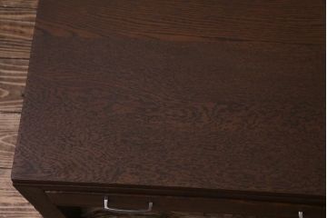 レトロ家具　昭和初期　栓材　レトロで温かみのある文机(片袖机)