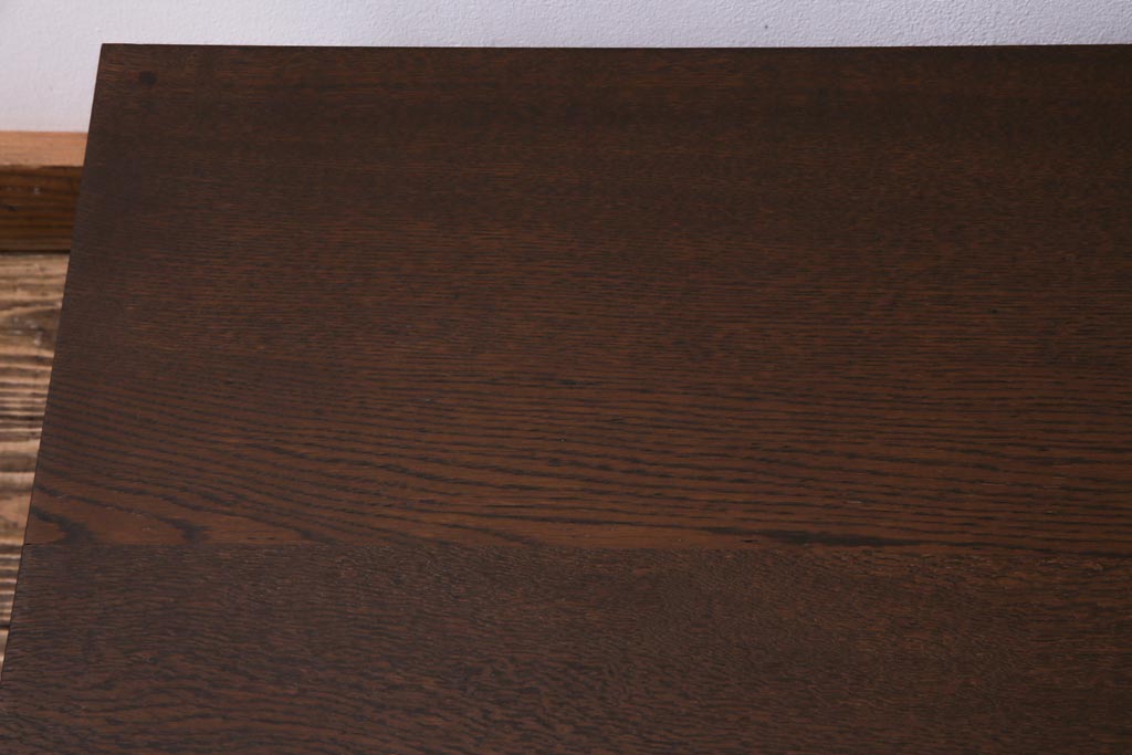 レトロ家具　昭和初期　栓材　レトロで温かみのある文机(片袖机)