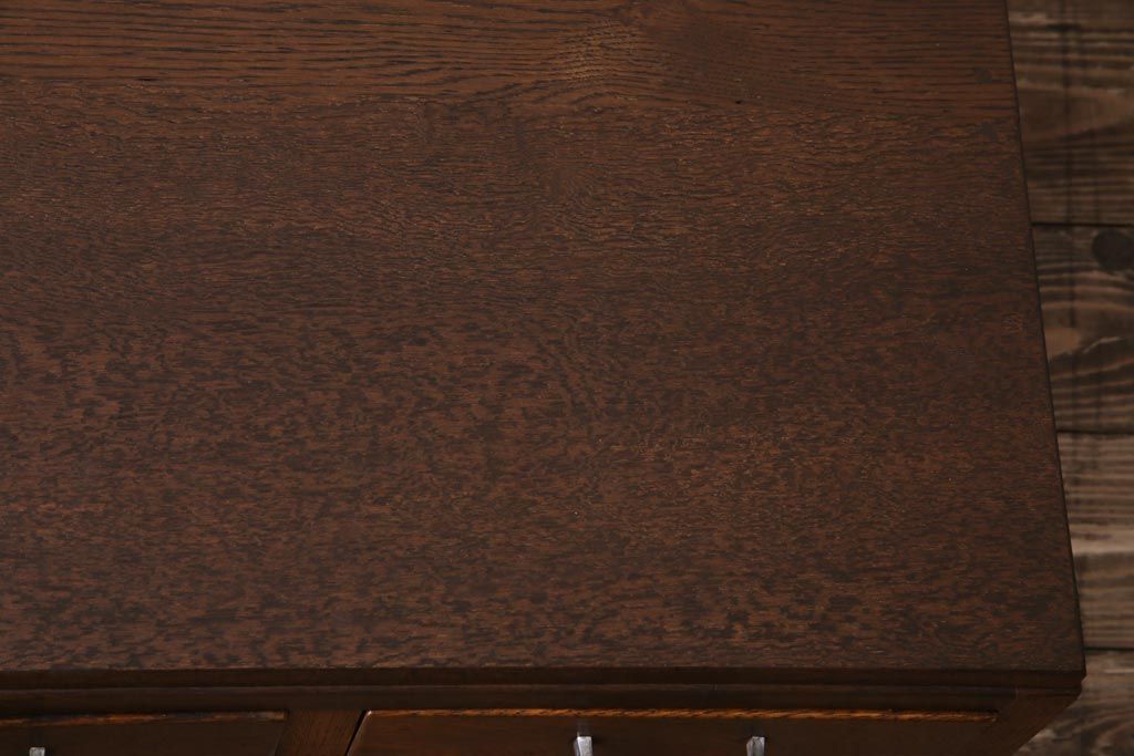 レトロ家具　昭和初期　栓材　レトロで温かみのある文机(片袖机)