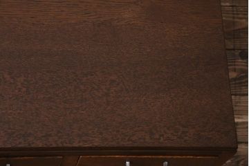 レトロ家具　昭和初期　栓材　レトロで温かみのある文机(片袖机)