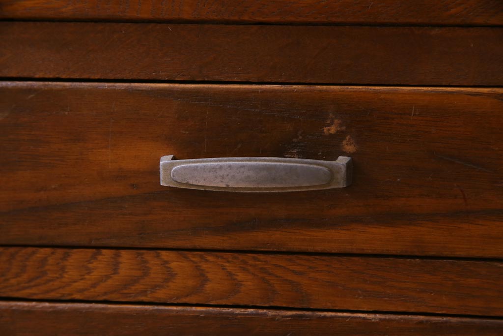 レトロ家具　昭和初期　栓材　レトロで温かみのある文机(片袖机)