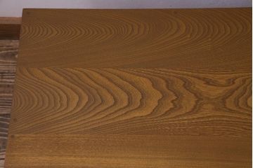 レトロ家具　昭和レトロ　栓材　温もり溢れる明るい色味の文机(片袖机)