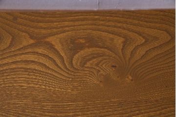 レトロ家具　昭和レトロ　栓材　温もり溢れる明るい色味の文机(片袖机)