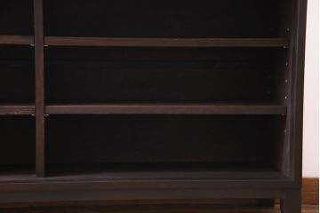 ラフジュ工房オリジナル　明治期の建具を活用した味のある佇まいの戸棚(収納棚)