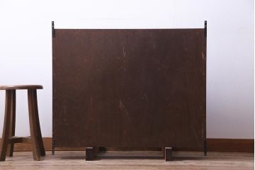 ラフジュ工房オリジナル　リメイク家具　3×4マス　収納しながらディスプレイも楽しめる壁掛けマス目棚(壁掛け収納棚、ウォールラック)