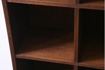 ラフジュ工房オリジナル　リメイク家具　3×4マス　収納しながらディスプレイも楽しめる壁掛けマス目棚(壁掛け収納棚、ウォールラック)