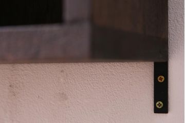 ラフジュ工房オリジナル　リメイク家具　3×4マス　収納しながらディスプレイも楽しめる壁掛けマス目棚((壁掛け収納棚、ウォールラック)(1)