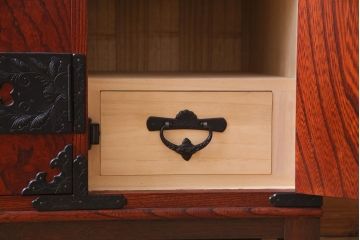 アンティーク家具　当店リメイク　岩谷堂箪笥　収納棚として使える2way脚付サイドボード(衣装箪笥、和タンス)