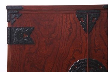 アンティーク家具　当店リメイク　岩谷堂箪笥　収納棚として使える2way脚付サイドボード(衣装箪笥、和タンス)