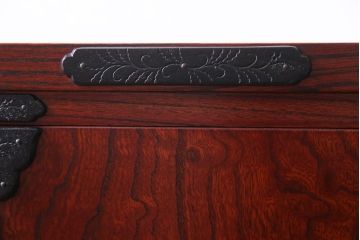 アンティーク家具　当店リメイク　岩谷堂箪笥　収納棚として使える2way脚付サイドボード(衣装箪笥、和タンス)