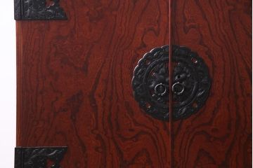 アンティーク家具　当店リメイク　岩谷堂箪笥　収納棚として使える2way脚付サイドボード(衣装箪笥、和タンス)