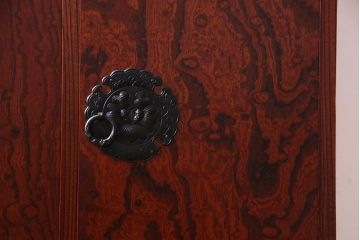 アンティーク家具　当店リメイク　岩谷堂箪笥　収納棚として使える2way脚付サイドボード(衣装箪笥、和タンス)