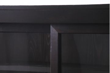 アンティーク家具　和製アンティーク　ヒノキ材　近江産　貫禄ある佇まいが魅力の関西収納棚(重ね収納棚、水屋箪笥)