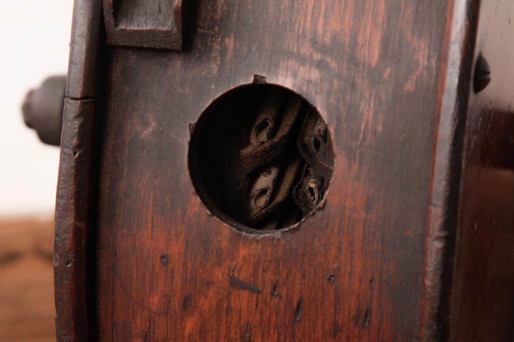 アンティーク雑貨 イギリスアンティーク HARRODS 手回し式 ナイフクリーナー・シャープナー(包丁研ぎ機、ディスプレイ)