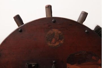 アンティーク雑貨 イギリスアンティーク HARRODS 手回し式 ナイフクリーナー・シャープナー(包丁研ぎ機、ディスプレイ)