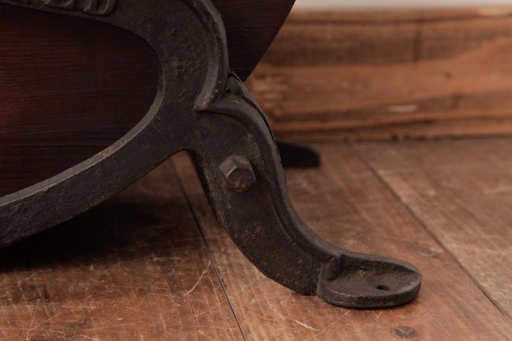 アンティーク雑貨 イギリスアンティーク HARRODS 手回し式 ナイフクリーナー・シャープナー(包丁研ぎ機、ディスプレイ)