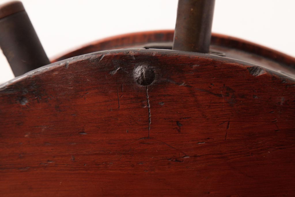 アンティーク雑貨 イギリスアンティーク HARRODS 手回し式 ナイフクリーナー・シャープナー(包丁研ぎ機、ディスプレイ)