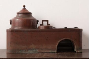 アンティーク雑貨　古民具　昭和初期　古き良き風情漂う銅壺(銅壷、湯沸し)