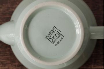 アンティーク雑貨　イギリスビンテージ　Woods ware(ウッズウエア)　Beryl(ベロル)　ティーポット