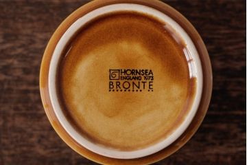 イギリスビンテージ　HORNSEA(ホーンジー)　BRONTE(ブロンテ)　シュガーポット・ミルクピッチャー(ミルクポット、クリーマー、洋食器)