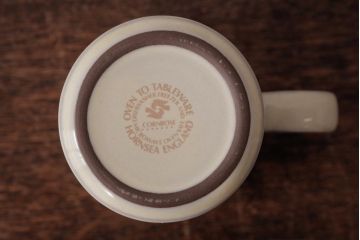 イギリスビンテージ　HORNSEA(ホーンジー)　Cornrose(コーンローズ)　カップ&ソーサー3客セット(デミタスカップ)