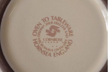 イギリスビンテージ　HORNSEA(ホーンジー)　Cornrose(コーンローズ)　カップ&ソーサー3客セット
