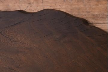 アンティーク雑貨　和製アンティーク　ケヤキ材一枚板　シンプルな飾り台(台座、ディスプレイ)