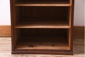 アンティーク雑貨　和製アンティーク　春慶塗　レトロな和の雰囲気漂う木製出前箱(おかもち、岡持)