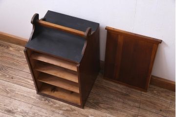 レトロ　おかもち　出前　木製　無垢材　骨董 雰囲気のよいおかもち （出前用木製箱・岡持ち）│昭和レトロと