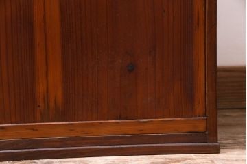 アンティーク雑貨　和製アンティーク　春慶塗　レトロな和の雰囲気漂う木製出前箱(おかもち、岡持)