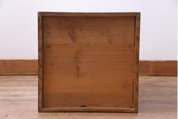 アンティーク雑貨　和製アンティーク　春慶塗　レトロな和の雰囲気漂う木製出前箱(おかもち、岡持)