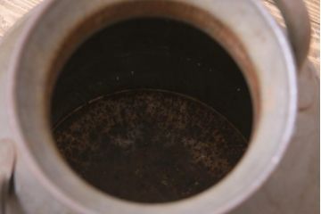 アンティーク雑貨　昭和レトロ　錆びついた質感がお洒落なミルク缶(牛乳缶、ディスプレイ)