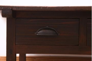アンティーク家具　和製アンティーク　スギ材　味わい深い木の質感が魅力の文机(ローテーブル)